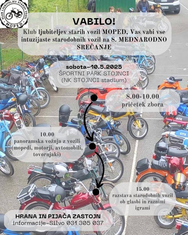 8. mednarodno srečanje - Klub ljubiteljev starih vozil MOPED